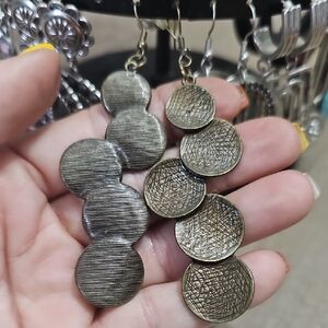 Paparazzi Textured Gold Dangle Earrings